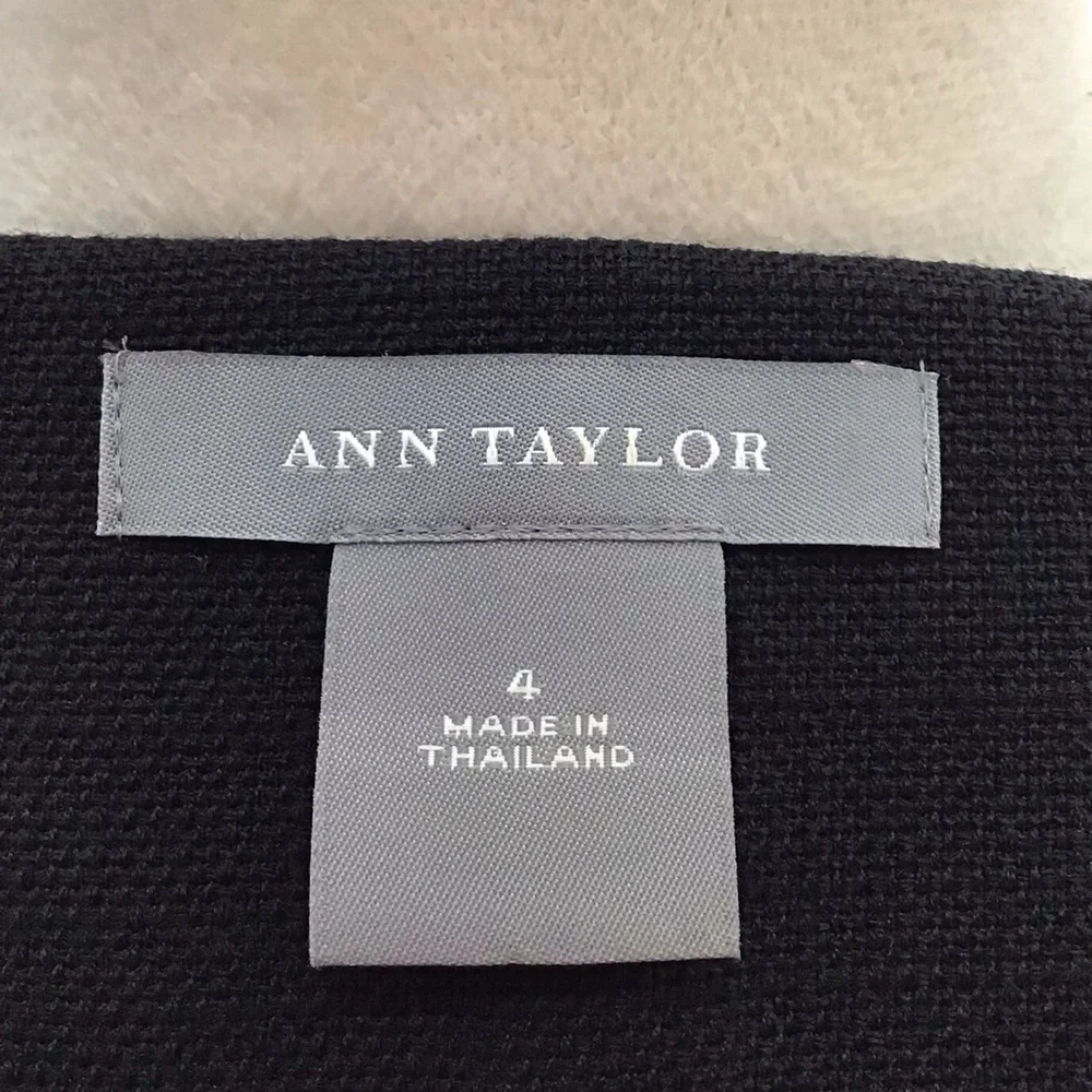 Ann Taylor Black Virgin Wool Blazer